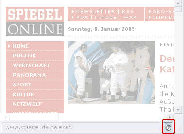 Symbol zum abonnieren von RSS-Newsfeeds